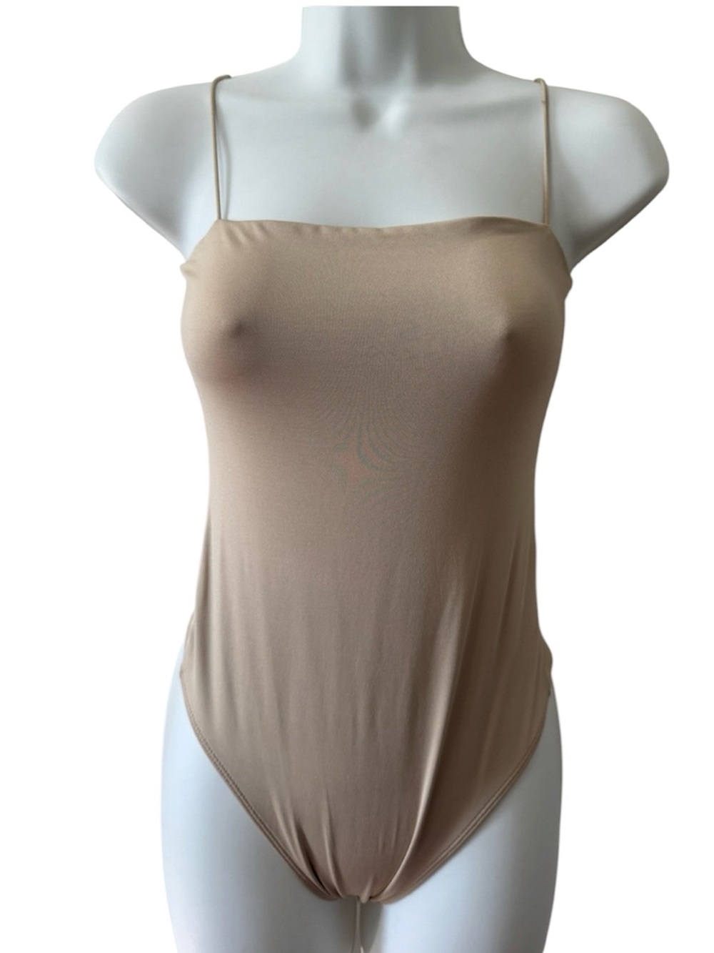 SWS Contour Nude spaghetti strap Bodysuit size Small